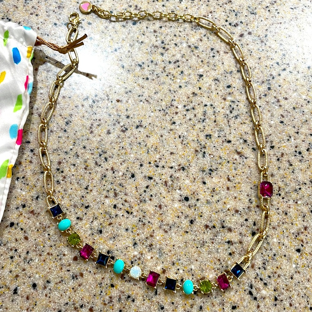 COPY - Multicolor Gemstone Gold Necklace